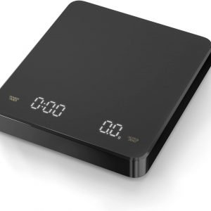 Coffee scale with timer invisible screen digital LED in mini size